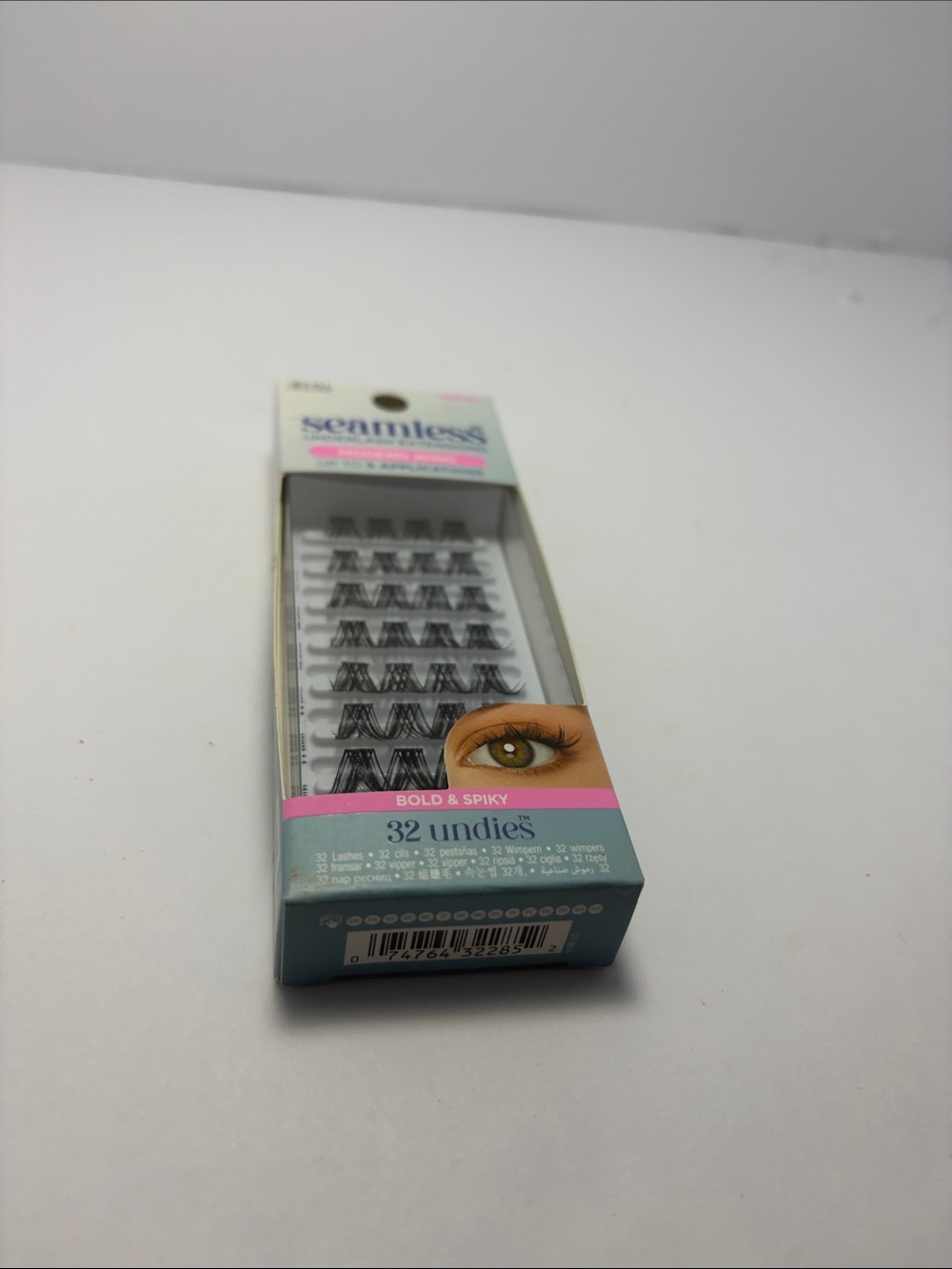 Bold & Spiky 32 Undies Individual Lashes - Pink/Gray